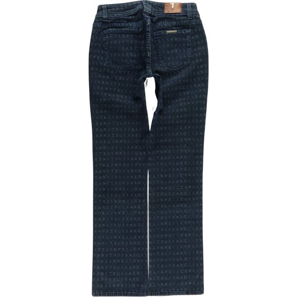Trussardi Straight Spell Out Jeans Women's 28 #209 - Picture 2 of 8